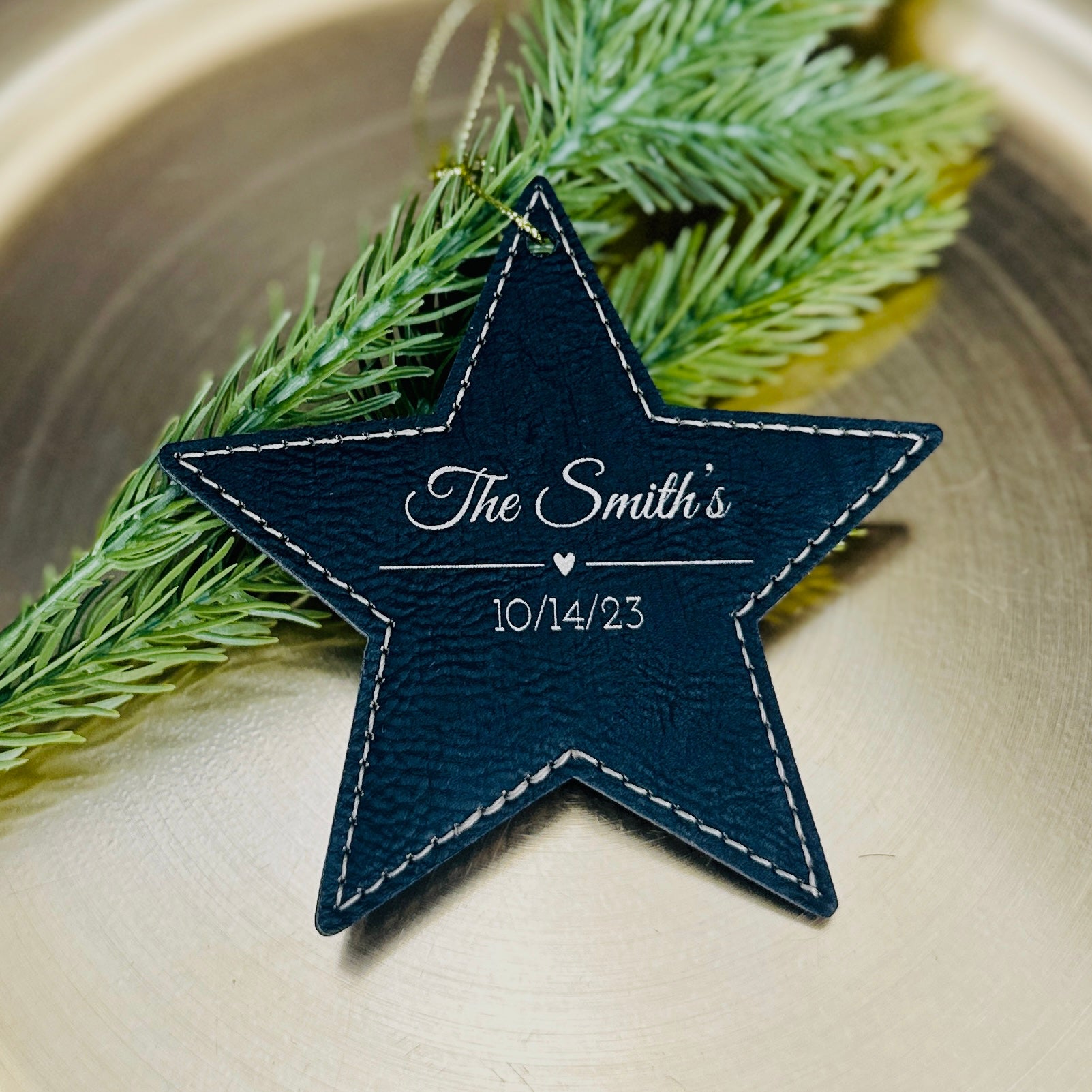  10 blue star ornaments, blue Christmas decorations