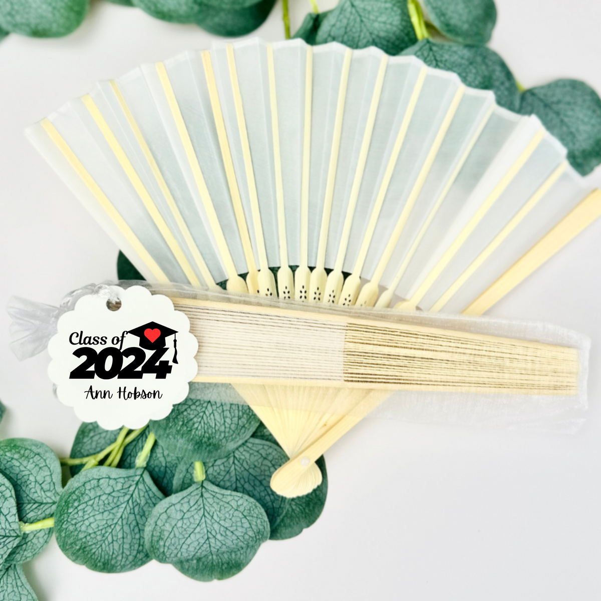 Graduation Bamboo Fan Favor