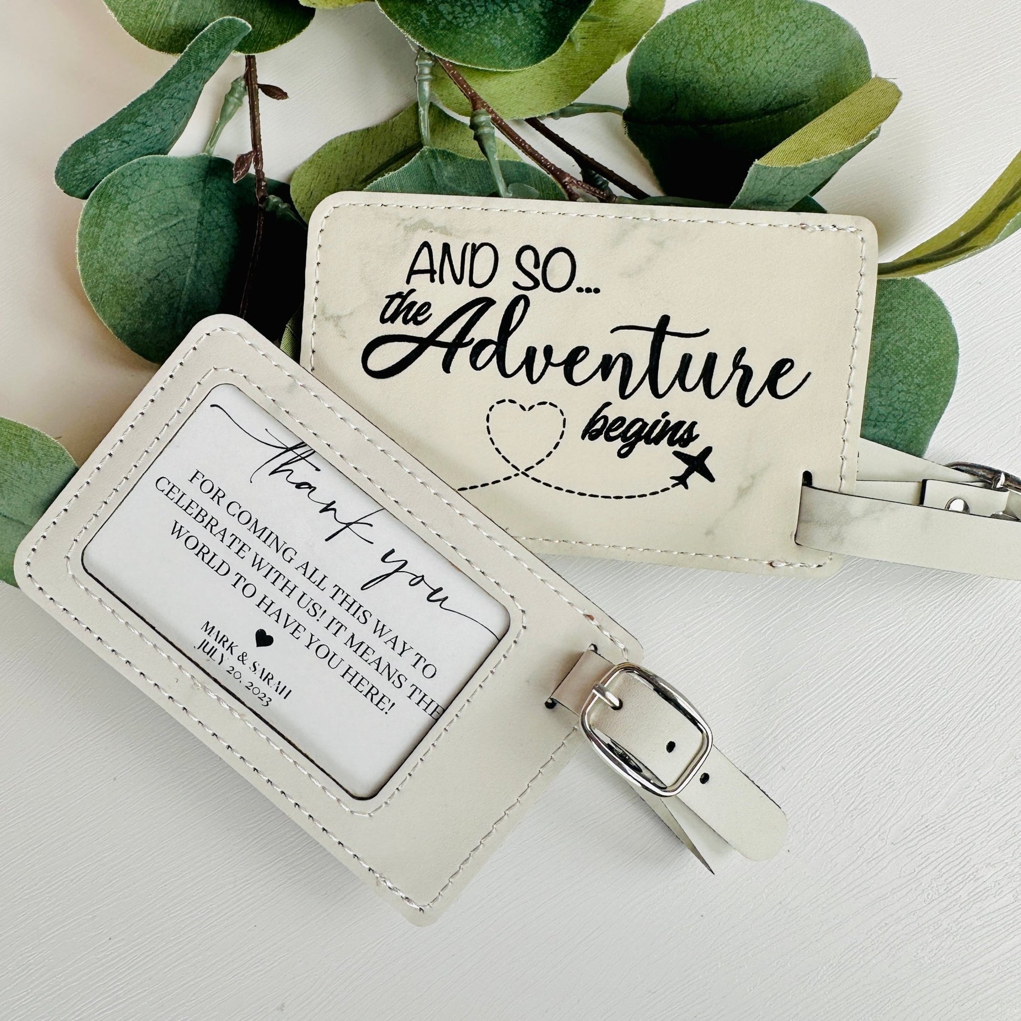 Wedding Theme Personalized Luggage Tag Favor