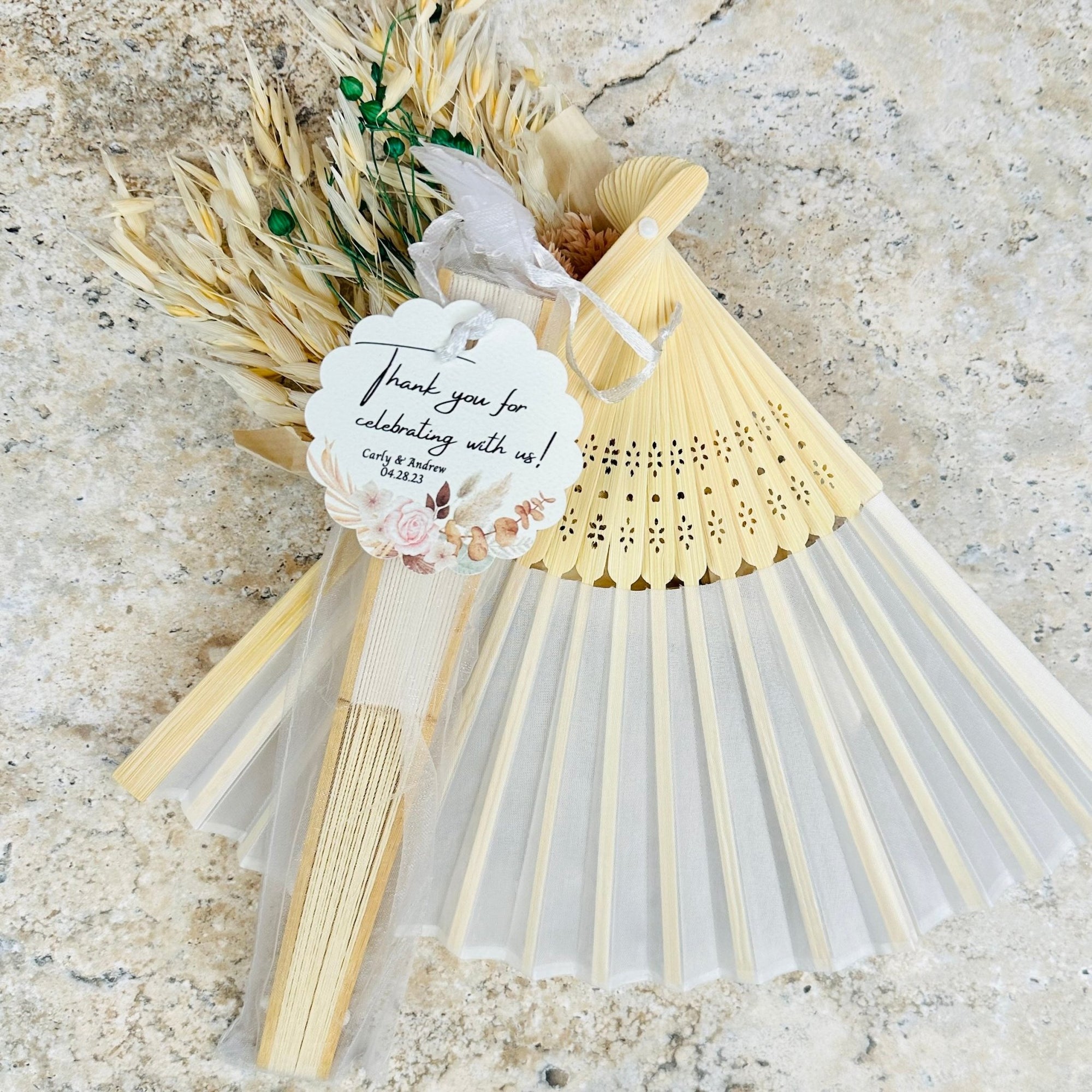 50pcs Personalized Paper Fans for Wedding Favors Custom Party Hand Fans for  Guests Bulk Bamboo Folding Fan Handheld for Women Bridesmaid Bachelor