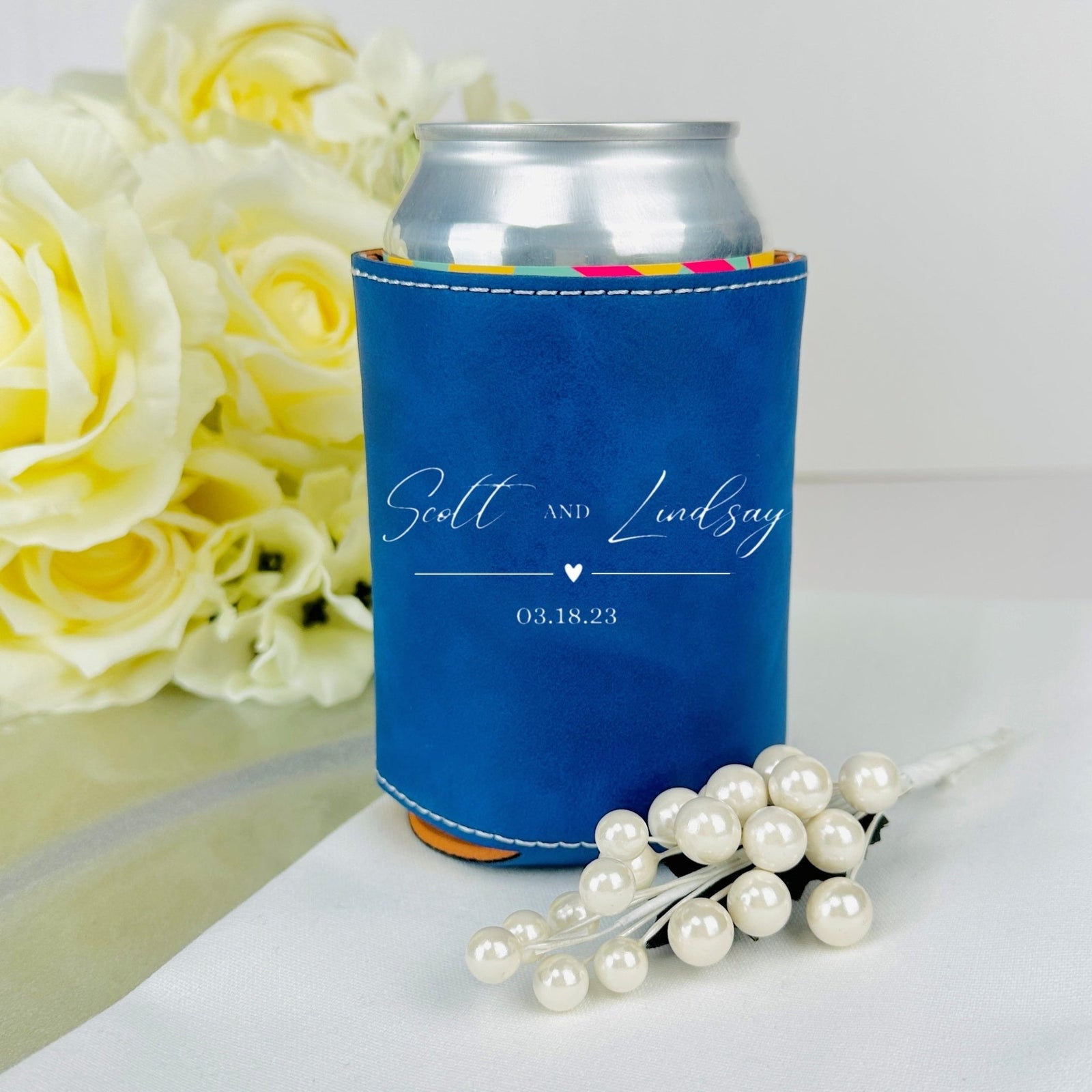 Wedding, koozie holder, wine, diy wedding, silhouette wedding ideas