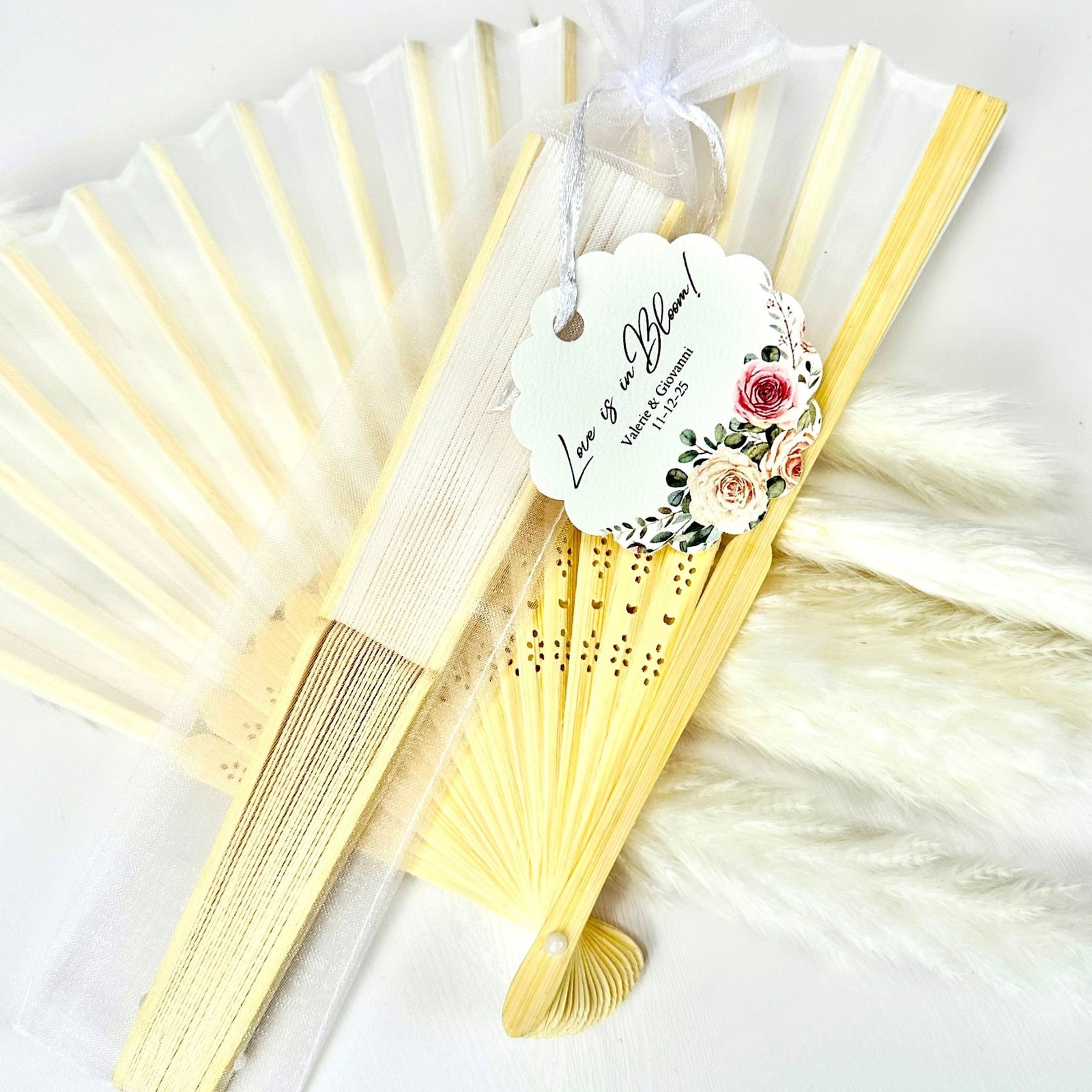 Wedding Fans Favours by FANtastica - supplier of all types of hand fans -  SALE NOW ON!