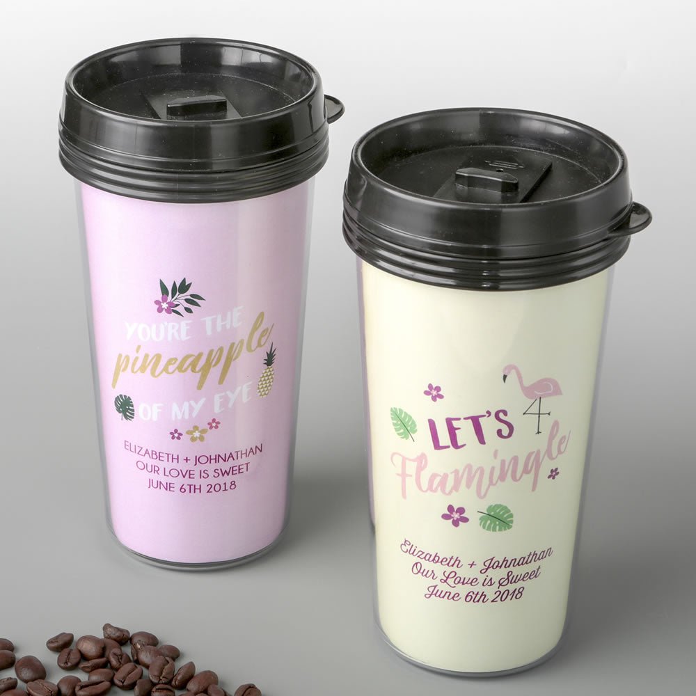 Future mrs lucky mr travel coffee mug tumblers- gifts for engagement gifts  for couple- bride and groom tumblers- mr and mrs gift idea