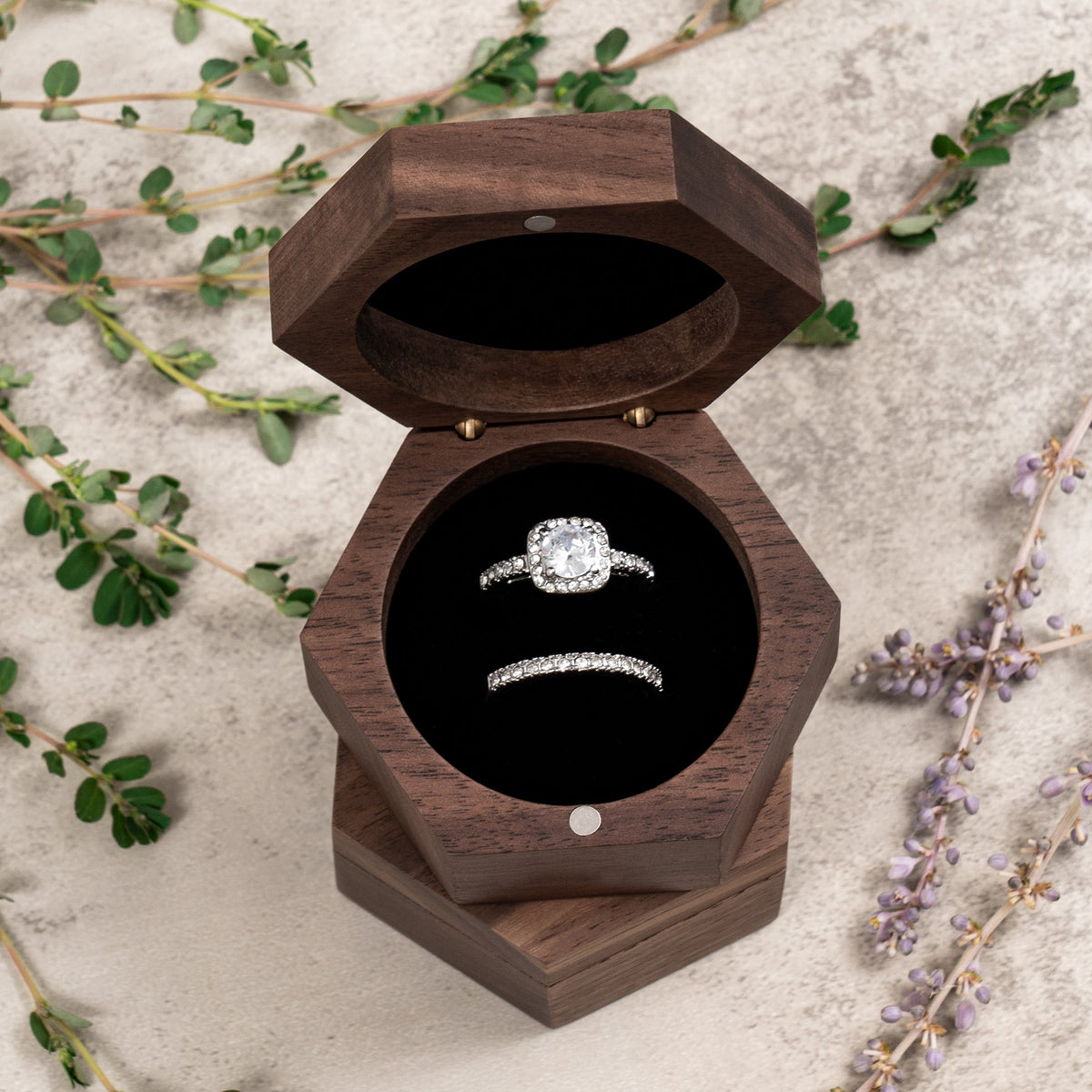 Harmony Hexagon Ring Box - Forever Wedding Favors