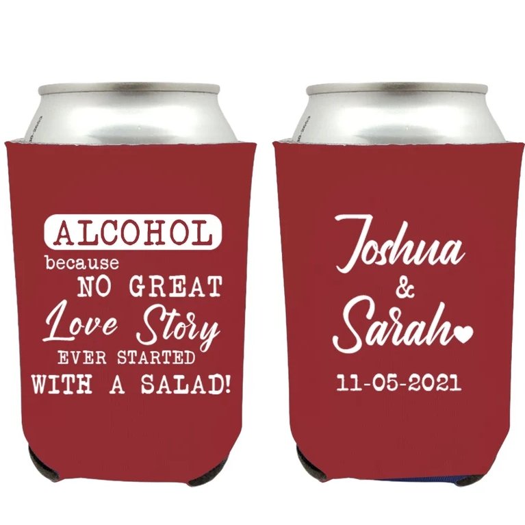 How to make a wedding drink coozie