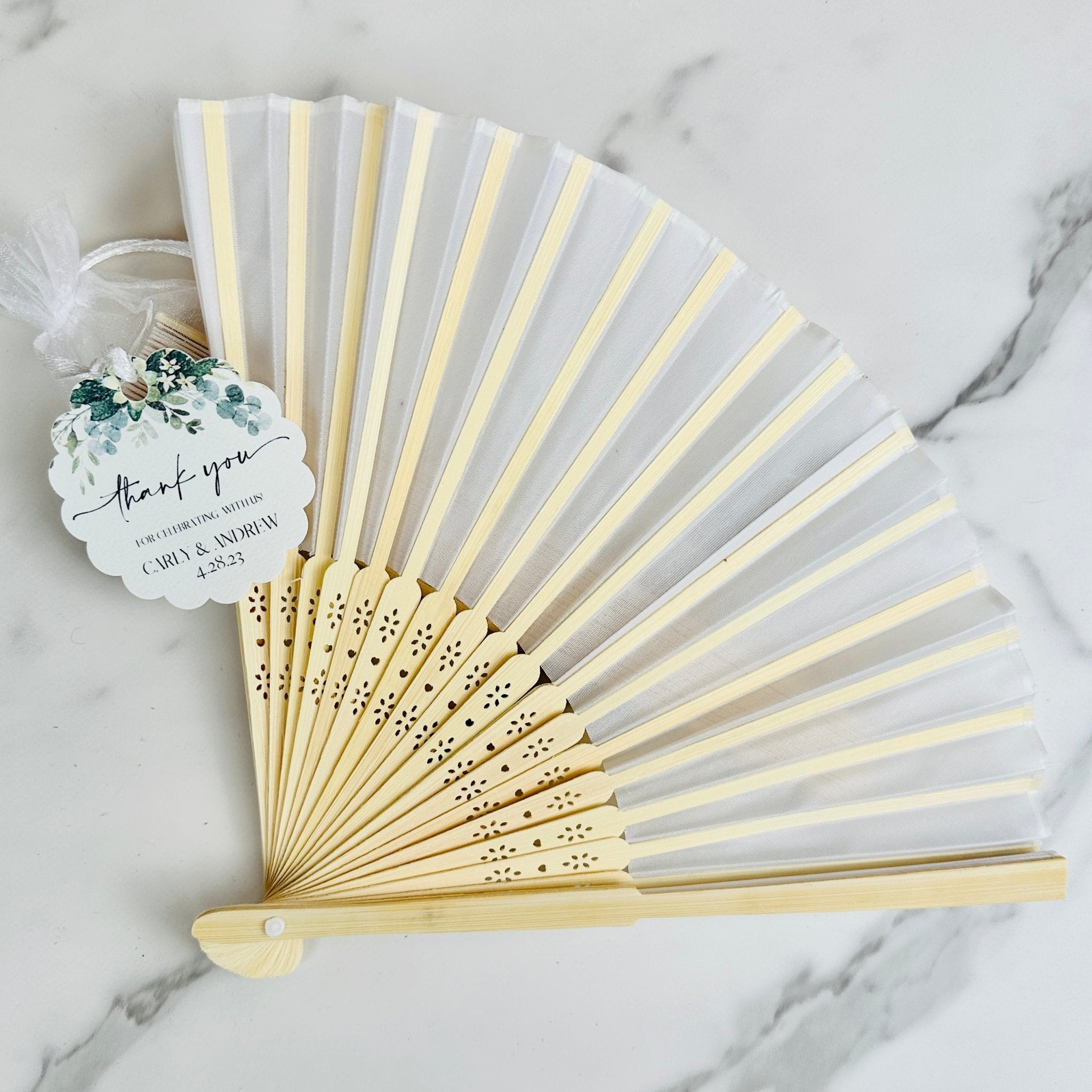 Serene Breeze Hand Fans - Forever Wedding Favors