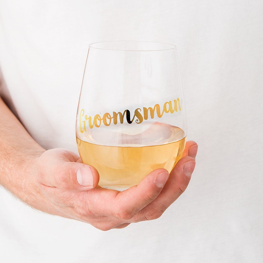 Personalized Crystal Stemless Wines - Great Wedding Gift