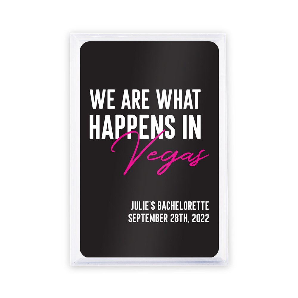 We Are What Happens in Vegas Design Custom Playing Cards